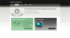 Desktop Screenshot of mobilite-reduite.eu